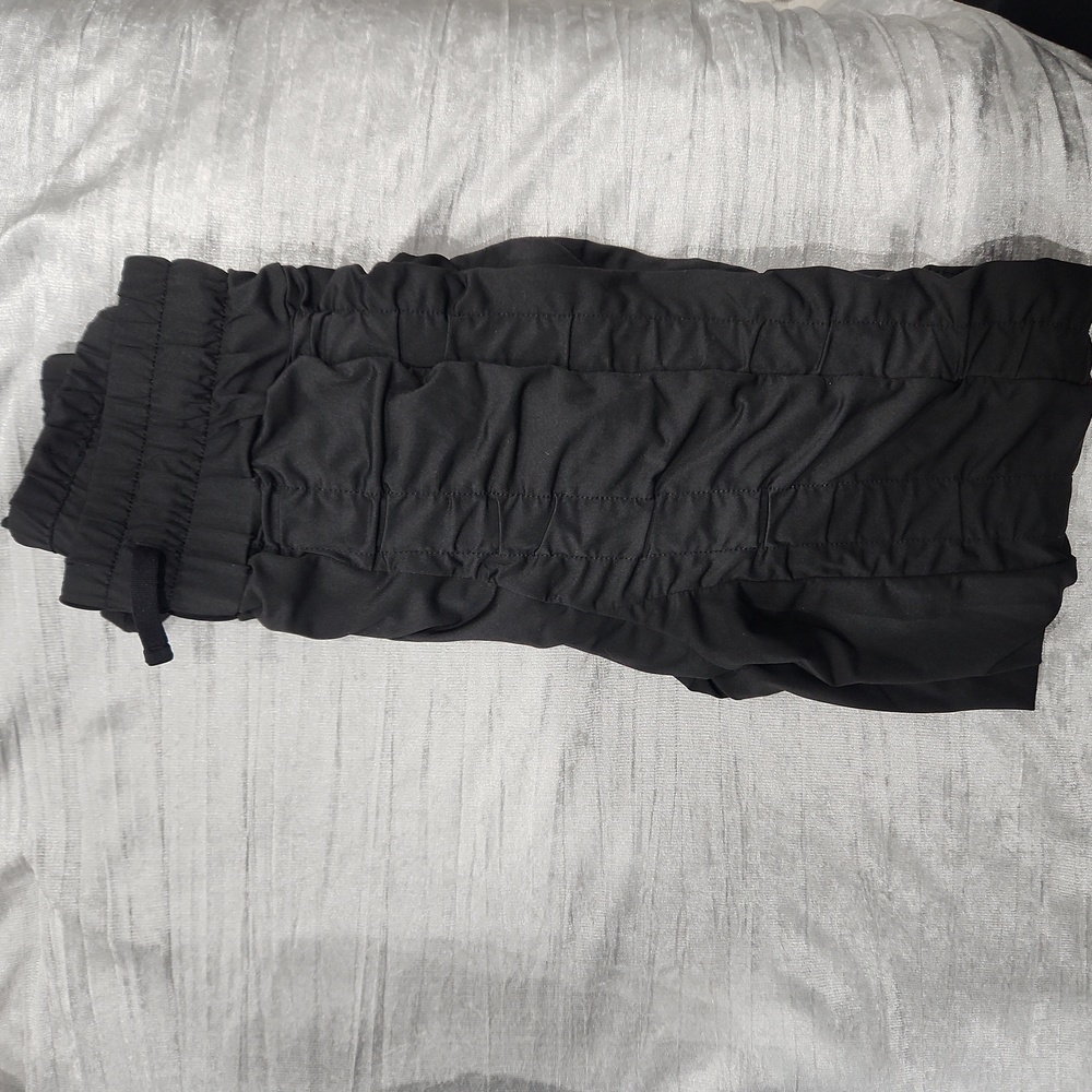 Agogie +20 Resistance Pants Leggings Women's Medium Black Ruched PT-1845